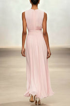 Abito maxi da donna in misto cotone