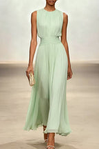 Abito maxi da donna in misto cotone