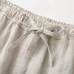 Pantaloni donna ampi con coulisse effetto crespo