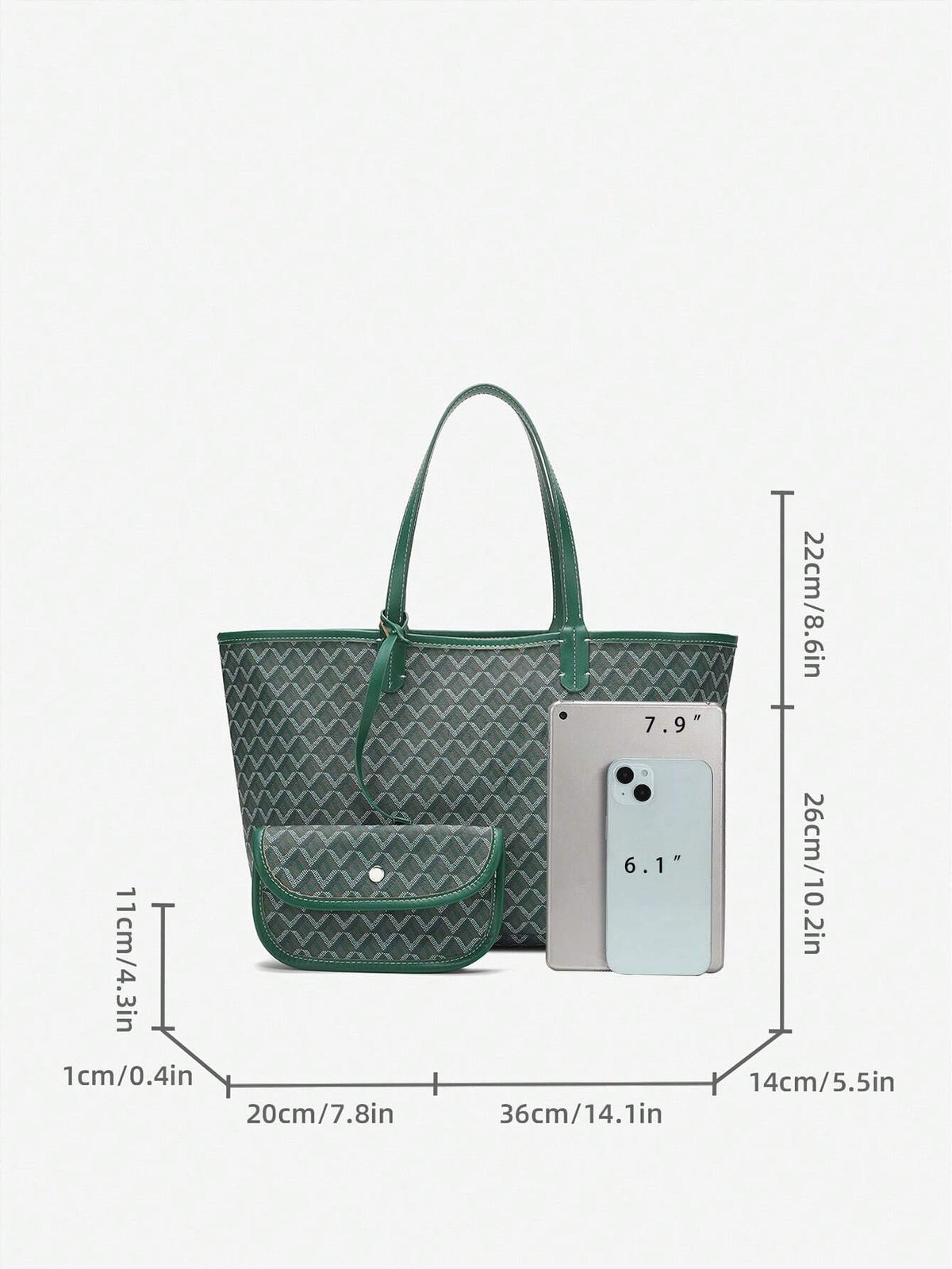 Borsa tote da donna in PVC