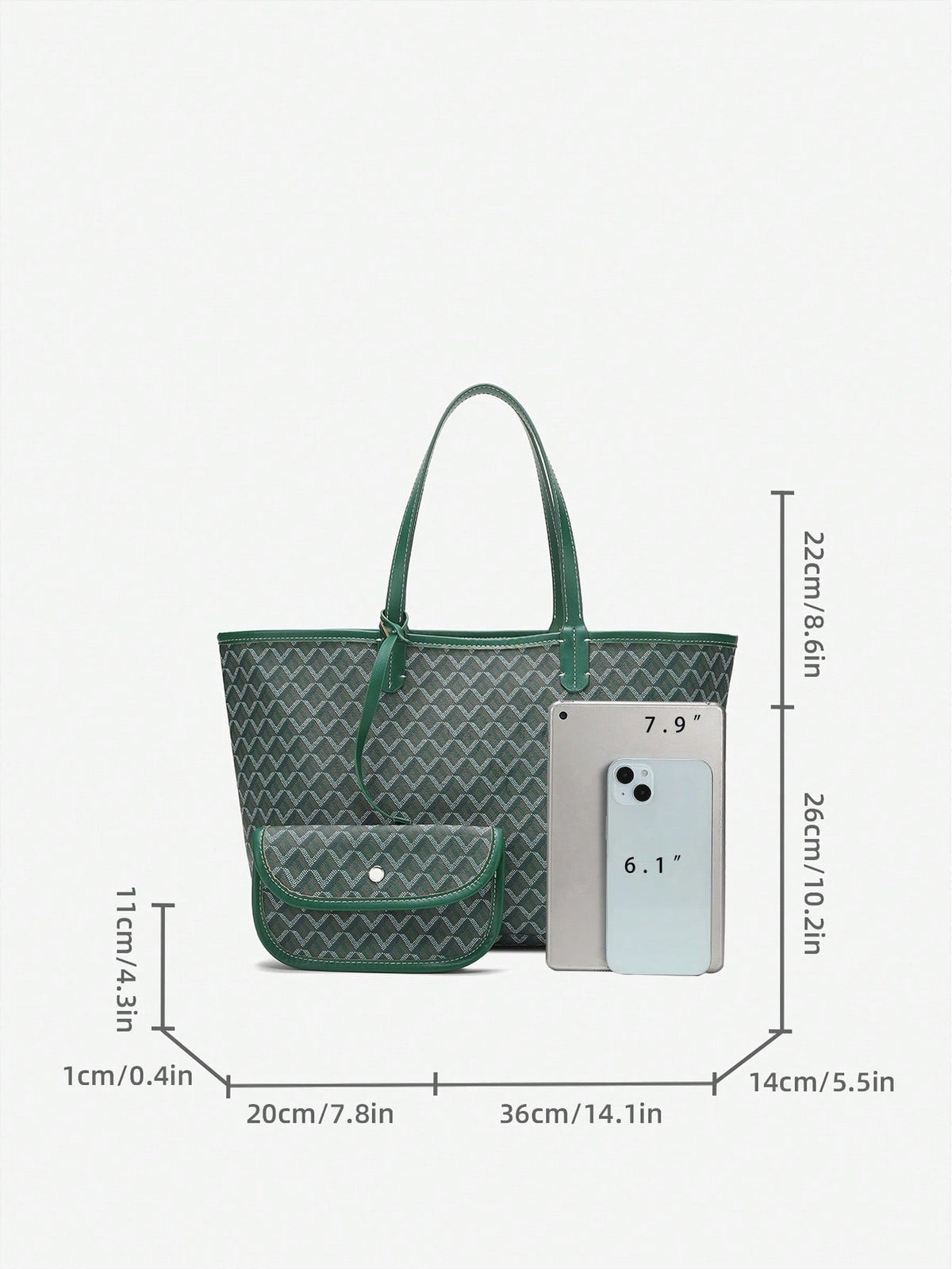 Borsa tote da donna in PVC