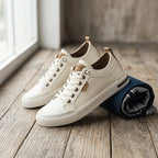 Sneaker uomo bicolore con lacci