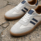 Sneaker uomo retrò con strisce a contrasto