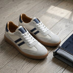 Sneaker uomo retrò con strisce a contrasto