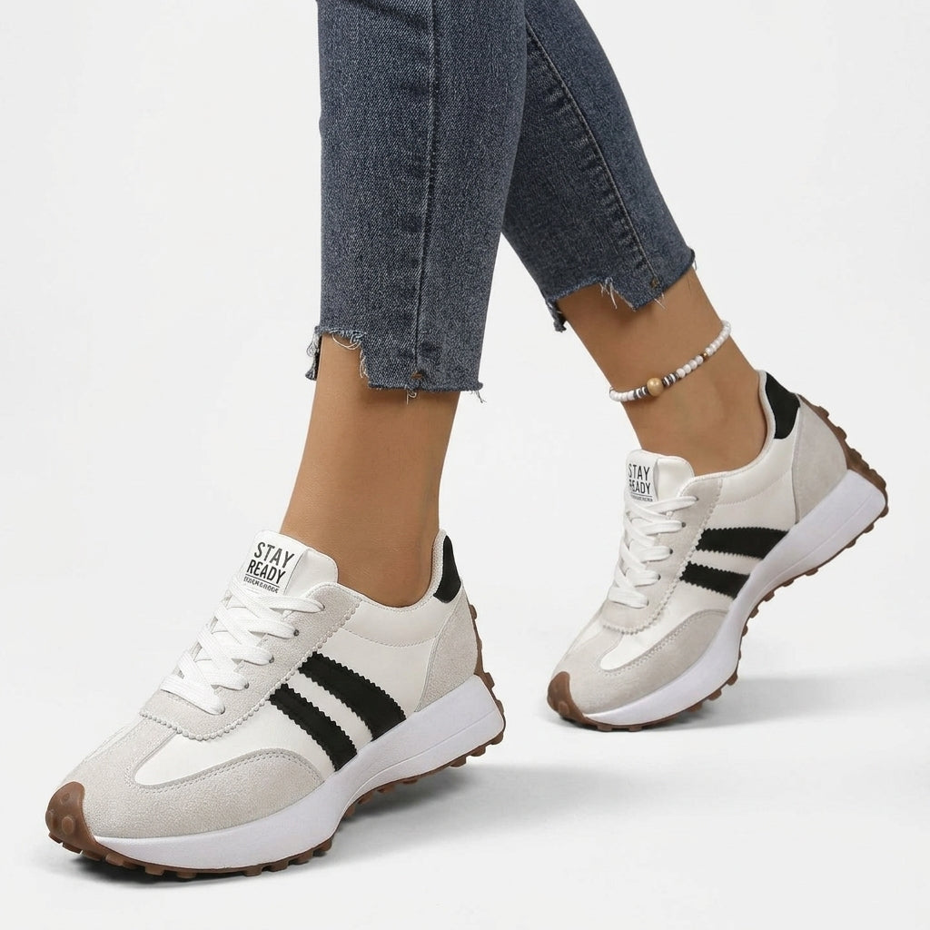 Sneaker donna retrò con suola ammortizzata