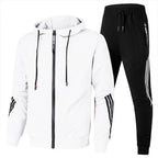 Tuta da uomo con zip e cappuccio