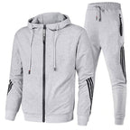 Tuta da uomo con zip e cappuccio