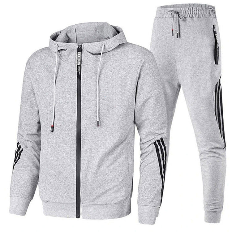 Tuta da uomo con zip e cappuccio
