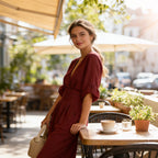 Veronica | Tuta Donna con Scollo a V e Pantaloni Larghi