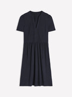 Flavia | Abito Donna a Maniche Corte Blu Navy