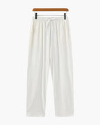 Pantaloni donna ampi con coulisse effetto crespo