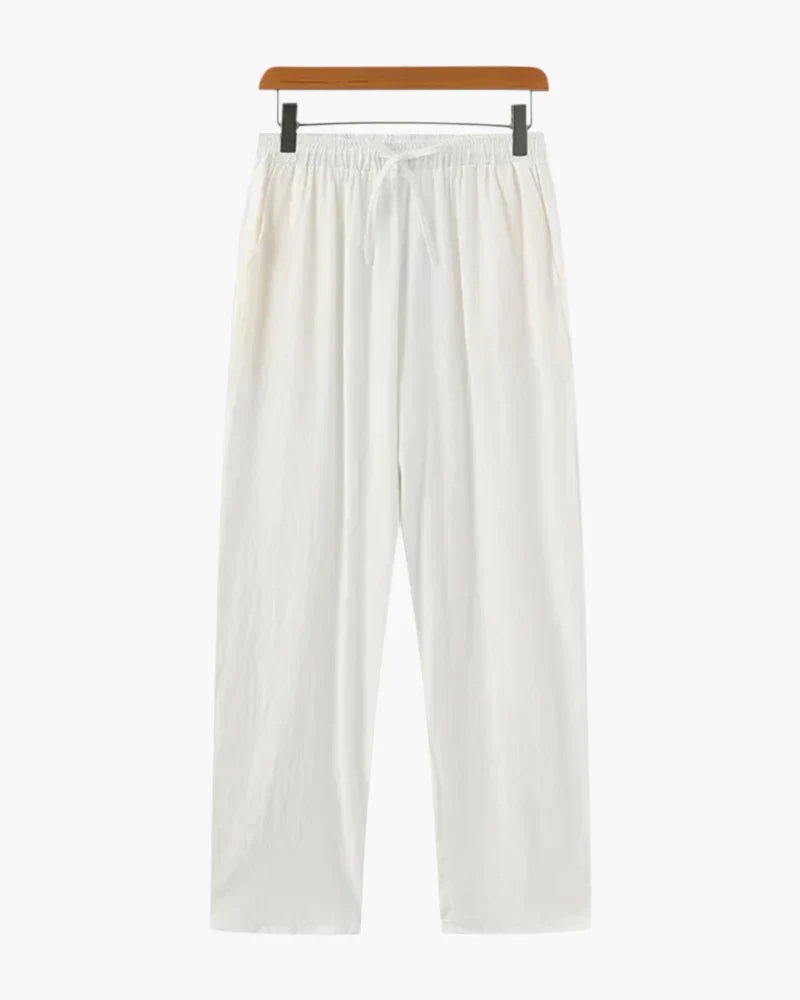 Pantaloni donna ampi con coulisse effetto crespo