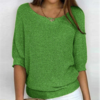 Maglione donna oversize in maglia liscia