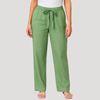 Pantaloni donna leggeri ampi con coulisse