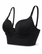 Reggiseno push up donna con spalline trasparenti