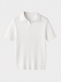 Polo uomo in maglia con maniche corte
