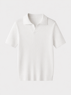 Polo uomo in maglia con maniche corte