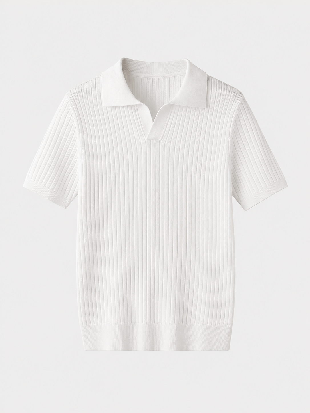 Polo uomo in maglia con maniche corte
