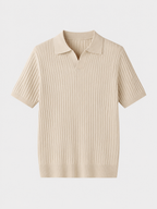 Polo uomo in maglia con maniche corte