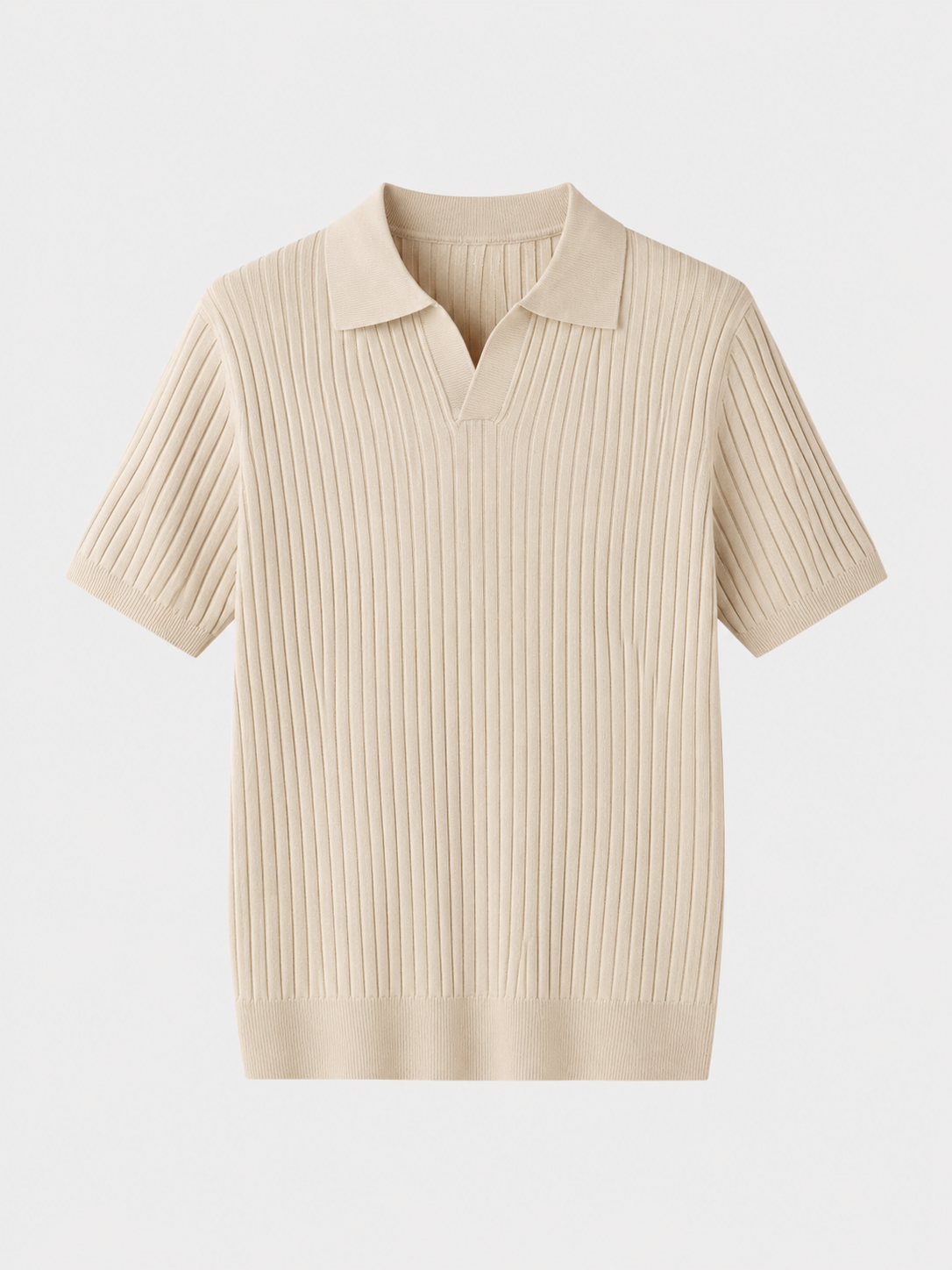 Polo uomo in maglia con maniche corte
