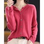 Cardigan da donna in maglia con bottoni