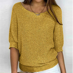 Maglione donna oversize in maglia liscia