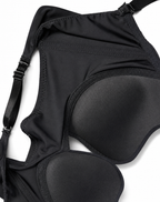 Reggiseno push up donna con spalline trasparenti