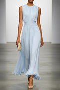 Abito maxi da donna in misto cotone