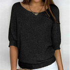 Maglione donna oversize in maglia liscia