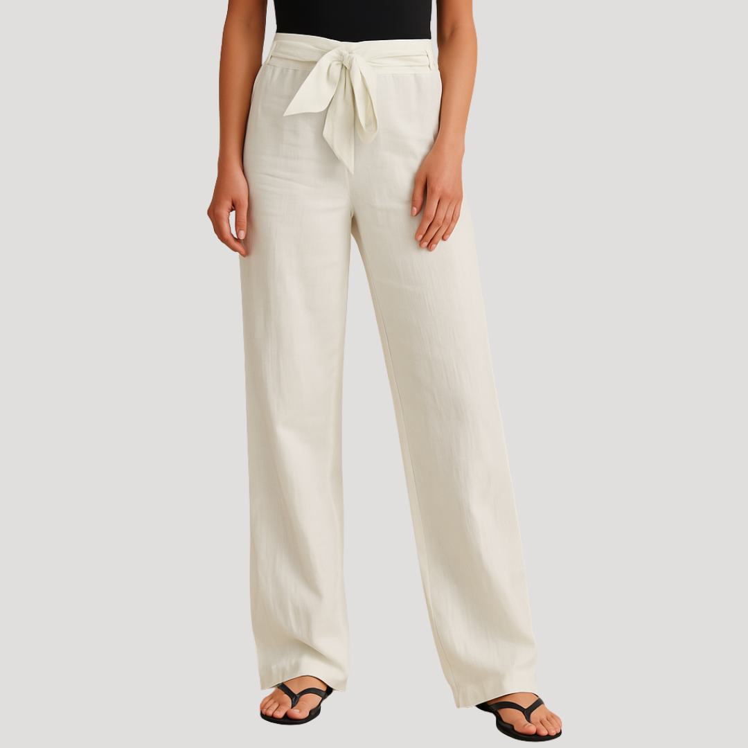 Pantaloni donna leggeri ampi con coulisse