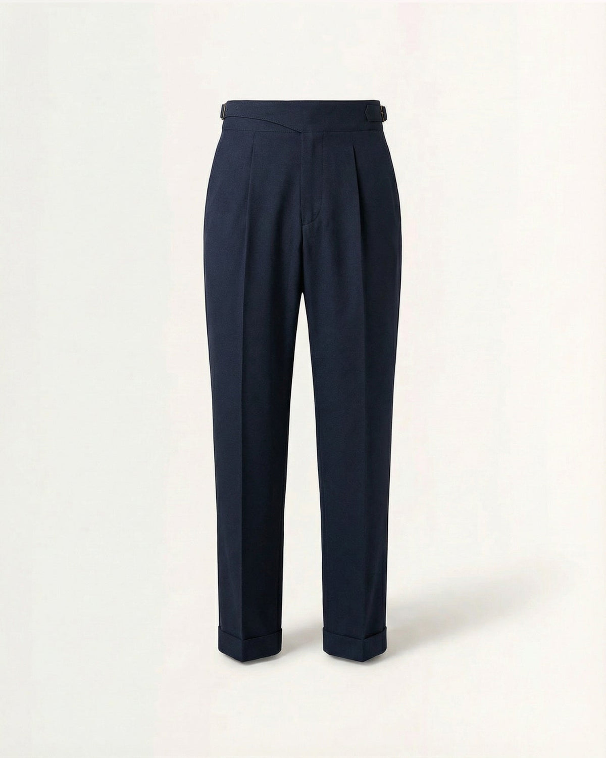 Pantaloni uomo da abito con pince e risvolto