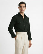 Pantaloni uomo da abito con pince e risvolto