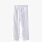 Pantaloni uomo con pince e gamba dritta