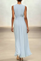 Abito maxi da donna in misto cotone