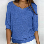 Maglione donna oversize in maglia liscia