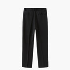 Pantaloni uomo con pince e gamba dritta