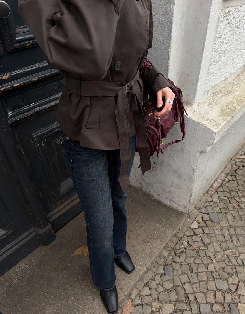 Trench da donna con cintura