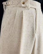 Pantaloni uomo con pince e superficie strutturata