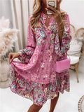 Serena | Abito Maxi Donna Boho con Stampa Floreale