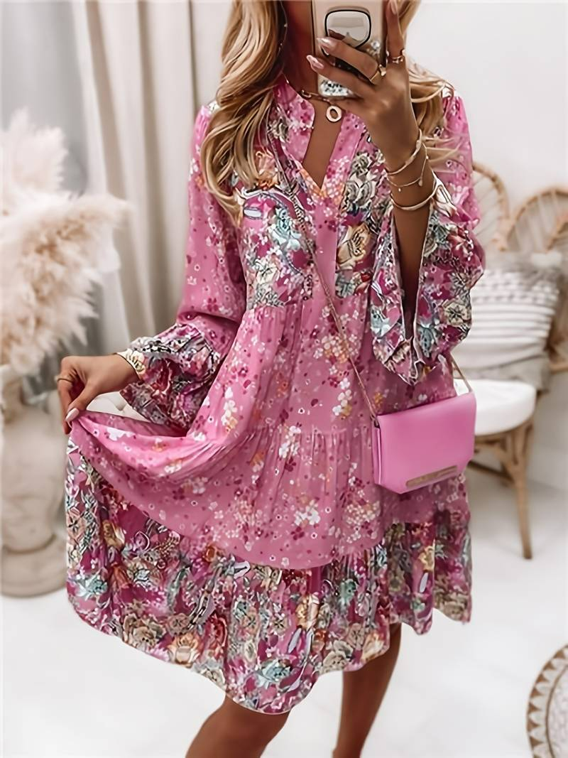 Serena | Abito Maxi Donna Boho con Stampa Floreale