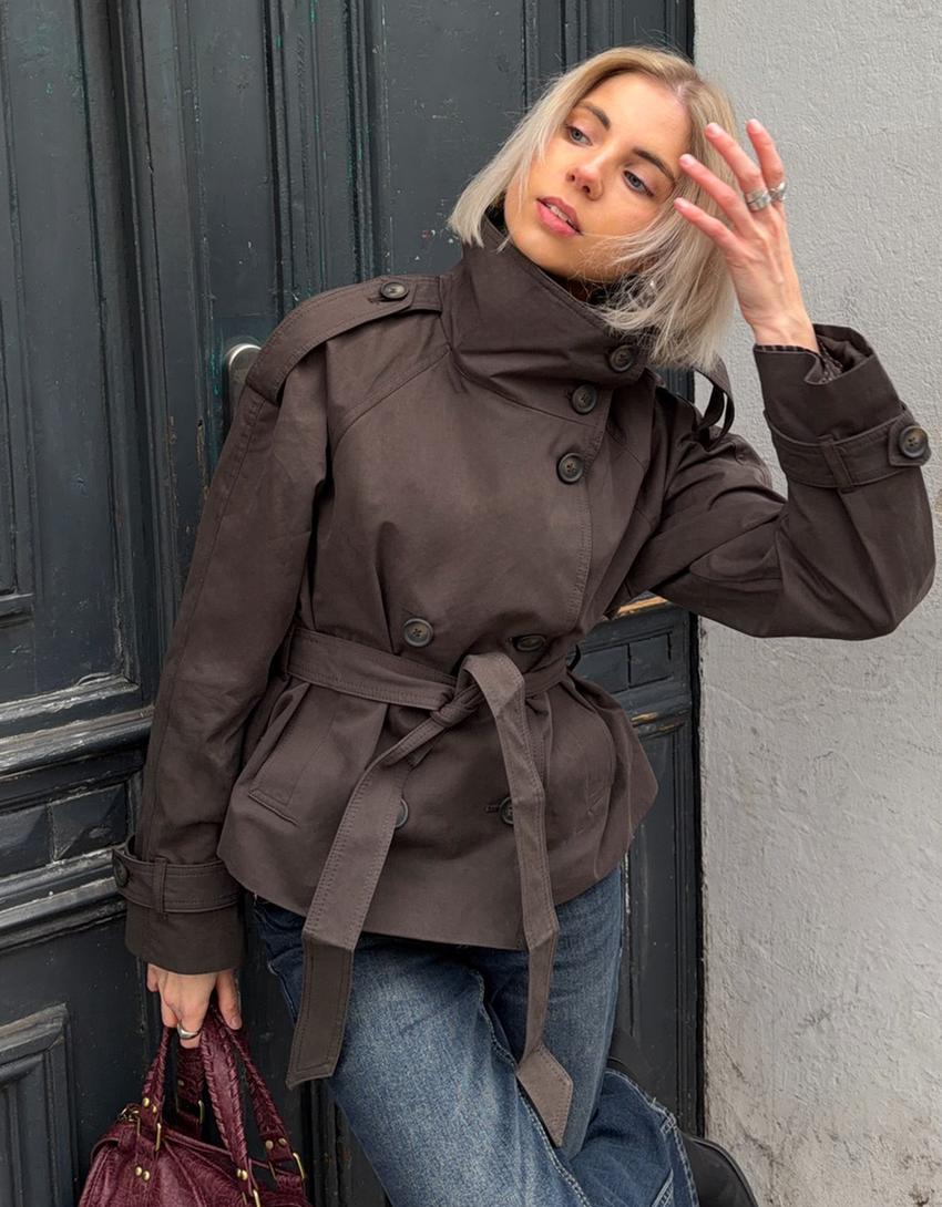 Trench da donna con cintura