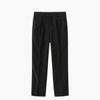 Pantaloni uomo con pince e gamba dritta