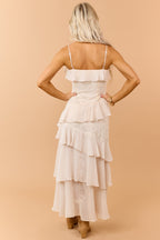 Vittoria | Abito Maxi Donna Floreale a Balze