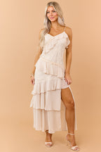 Vittoria | Abito Maxi Donna Floreale a Balze