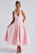 Amanda | Abito midi da donna con scollo all'americana