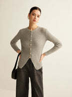 Bea | Cardigan con bottoni e spacco