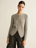Bea | Cardigan con bottoni e spacco