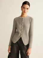 Bea | Cardigan con bottoni e spacco
