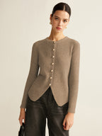 Bea | Cardigan con bottoni e spacco