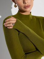 Arlene | Top in maglia misto lana con collo alto